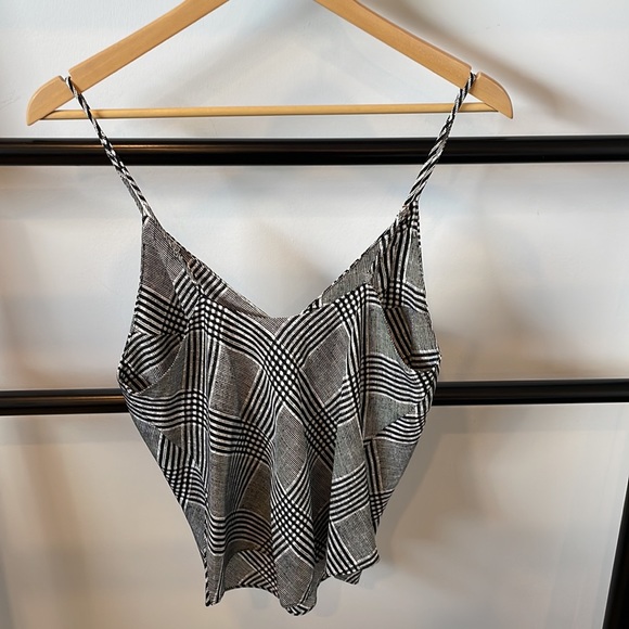Fleur du mal size S plaid silk camisole - Picture 4 of 4